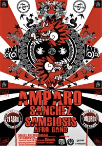 AMPARO SANCHEZ + SAMBIOSIS AFRO BAND - SABADO 21 DE ABRIL DE 2012 (SALA EL TREN - GRANADA) - theborderlinemusic.com