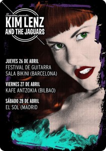 Kim Lenz and the Jaguars regresan de gira - Bcn - Bilbao - Madrid - theborderlinemusic.com