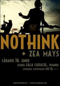 Nothink actuarán en la Sala Caracol de Madrid el 16 de junio - Theborderlinemusic.com