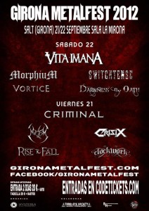 GIRONA METAL FEST - Salt (Girona) 21/22 Septiembre, Sala La Mirona - theborderlinemusic.com