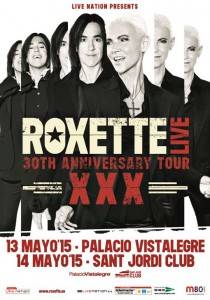 Live Nation presenta: ROXETTE en concierto. Madrid y Barcelona. theborderlinemusic.com