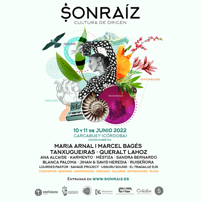 Sonraíz 10 y 11 Junio Carcabuey (Córdoba): la mejor experiencia festivalera: Tanxugueiras, Queralt Lahoz, María Arnal y más; gastronomía, talleres y rutas
