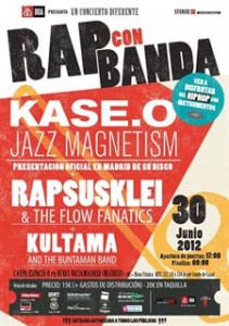 Kase.o, Kultama y Rapsusklei cantan rap con banda - Theborderlinemusic.com